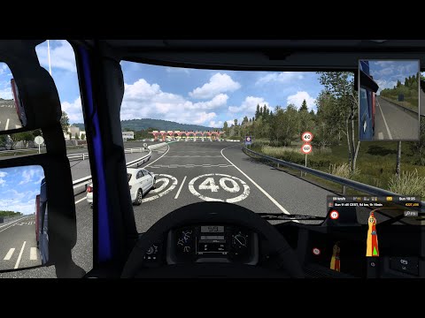 Euro Truck Simulator 2 . Iberia DLC . Lisbon - Guarda - Burgos - Bilbao - Santander . 880 km .