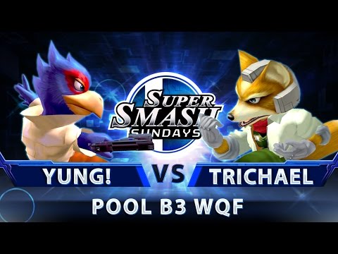 SoCal Arcadian - Yung! (Falco) vs. Trichael Man (Fox) - SSBM Pool B3 WQF - Smash Melee