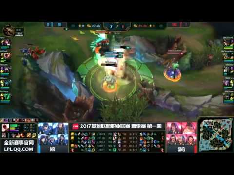 Highlights SNG vs NB - LPL Summer 2017 - Game 2