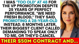 I Was "Too Old" At 48 For The Promotion, Until They Needed My 25 Years Of Client Contacts