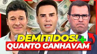 22 FAMOSOS DEMITIDOS DA TV EM 2025 + QUANTO GANHAVAM POR MÊS! 🤑
