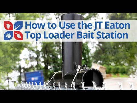  How to Open & Load the JT Eaton 902 Top Loader Bait Station Video 
