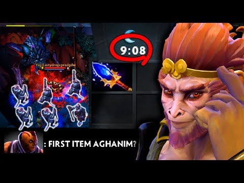 MONKEY KING FIRST ITEM AGHANIM | MONKEY KING
