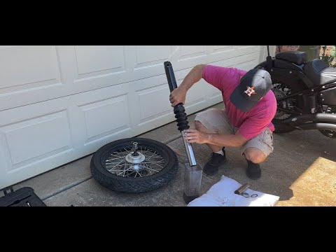 How to Change Fork Oil on a Milwaukee 8 Harley Softail Street Bob FXBB