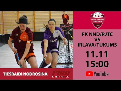 Sieviešu 1.līga: FK NND/RJTC - Irlava/Tukums (11.11.2018)