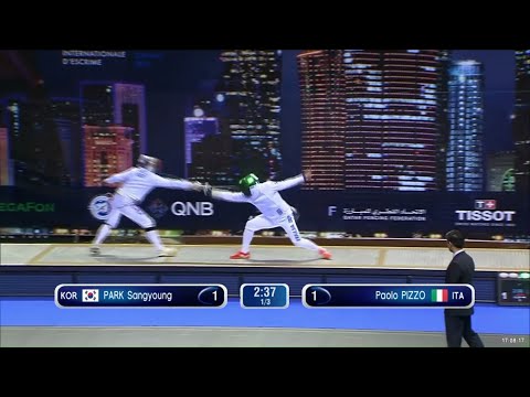 Epee Fencing - Strategies - Blade Contact! | Park S vs Pizzo P
