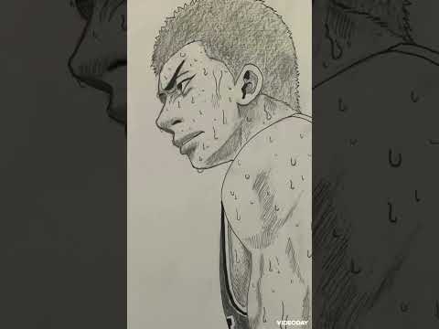 【スラムダンク】桜木花道描いてみた‼︎ 【SLAMDUNK】（Painting amateur drew Ryota Hanamichi.）#shorts #slamdunk #スラムダンク