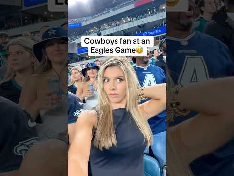 Cowboys fan at an Eagles game😅😬 #nfl #shorts