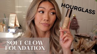 NEW HOURGLASS SOFT GLOW FOUNDATION - 12 HR WEAR TEST | Nadia Ngo