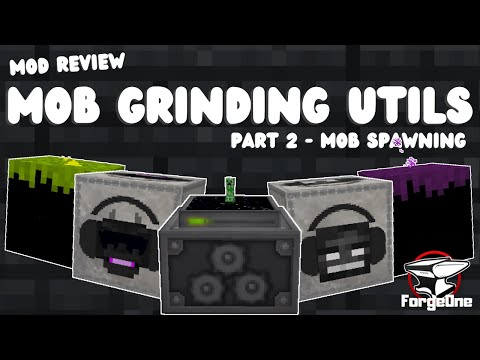 Mob Grinding Utils - Part 2 - Mob Spawning - Minecraft Mod Review  (1.20.1)