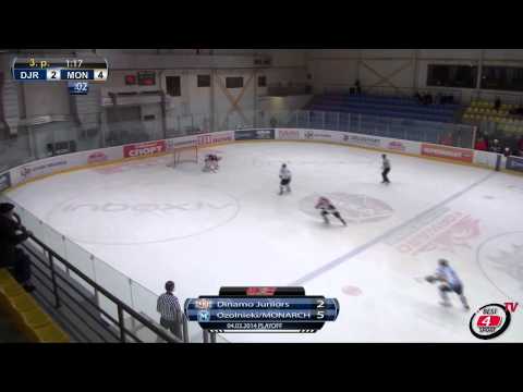 Dinamo Juniors - Ozolnieki/MONARCH (2:5) PlayOff vārtu guvumi (04.03.14)