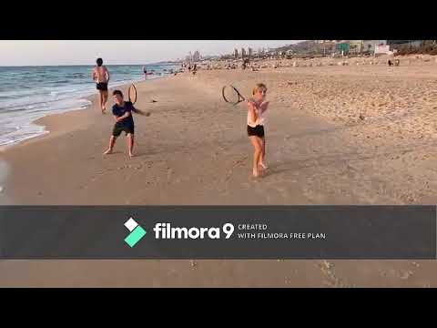 bar & asaf tennis training at the beach