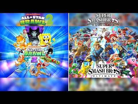 Nickelodeon All Star Brawl 2 Vs Super Smash Bros Ultimate - Side by Side Comparison