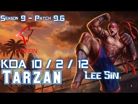 GRF Tarzan LEE SIN vs GRAGAS Jungle - Patch 9.6 KR Ranked