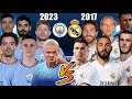 Manchester City 2023 VS Real Madrid 2017 😮🔥(Ronaldo, Benzema, Bale, Haaland, De Brune) Long Vs💪