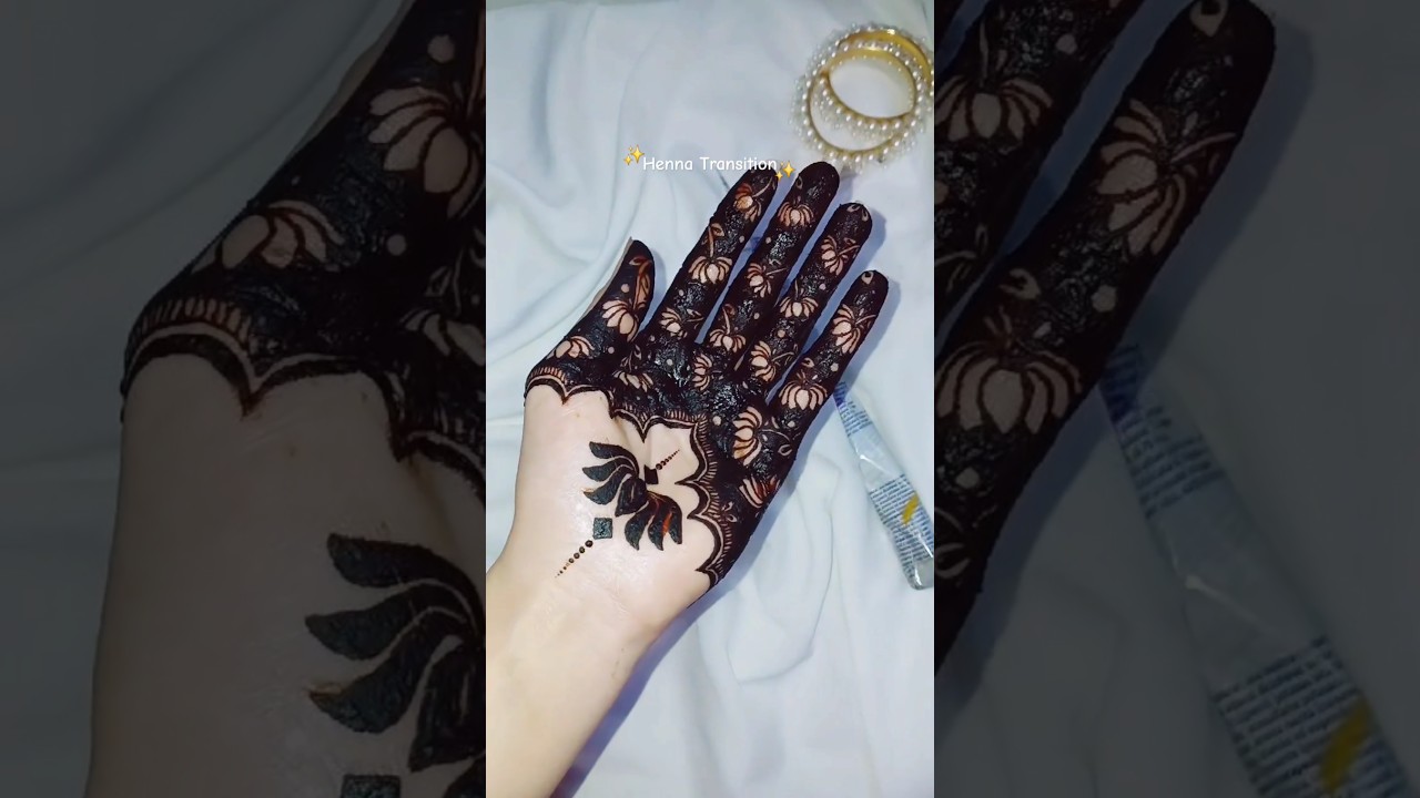 Henna Transition Video ✨️ #henna #mehndi #hennaart #transition #hennatransition #pakistan