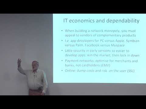 Ross Anderson - Making Security Sustainable [26 Jul 2017]