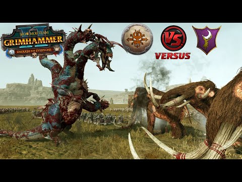 Norsca V.S Dark Elves! || Monster Hunters Fight Monster Tamers!! || TOTAL WAR WARHAMMER 2!