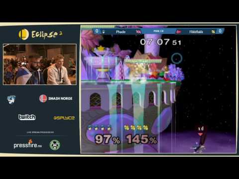 Eclipse 2 - Phade (Marth) Vs. Flikkflakk (Fox) - Pool C8 - Super Smash Bros. Melee