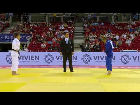 GJAKOVA Nora(KOS) vs ILIEVA Ivelina(BUL) World Judo Budapest Grand Prix 2019 / Quarter-Final -57 kg