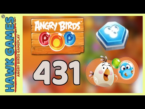 Angry Birds Stella POP Bubble Shooter Level 431 - Walkthrough, No Boosters