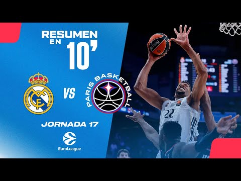 🏀 10-minute summary: Real Madrid vs Paris Basketball - Euroleague 2025-26 Round 17