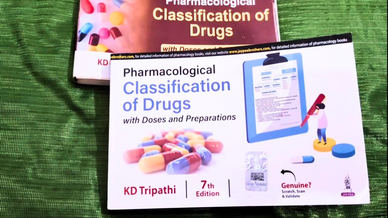 Pharmacology KD Tripathi KDT Pharmacological Classification of Drugs Doses Book review