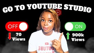 YouTube not RECOMMENDING your Videos? Go To YouTube Studio and TURN Th