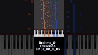Brahms 51 N16a Complete 0# C 03　[ Improve in 1 minute]　1分で上達するブラームス「51の練習曲」【N16a_0#_C_03】