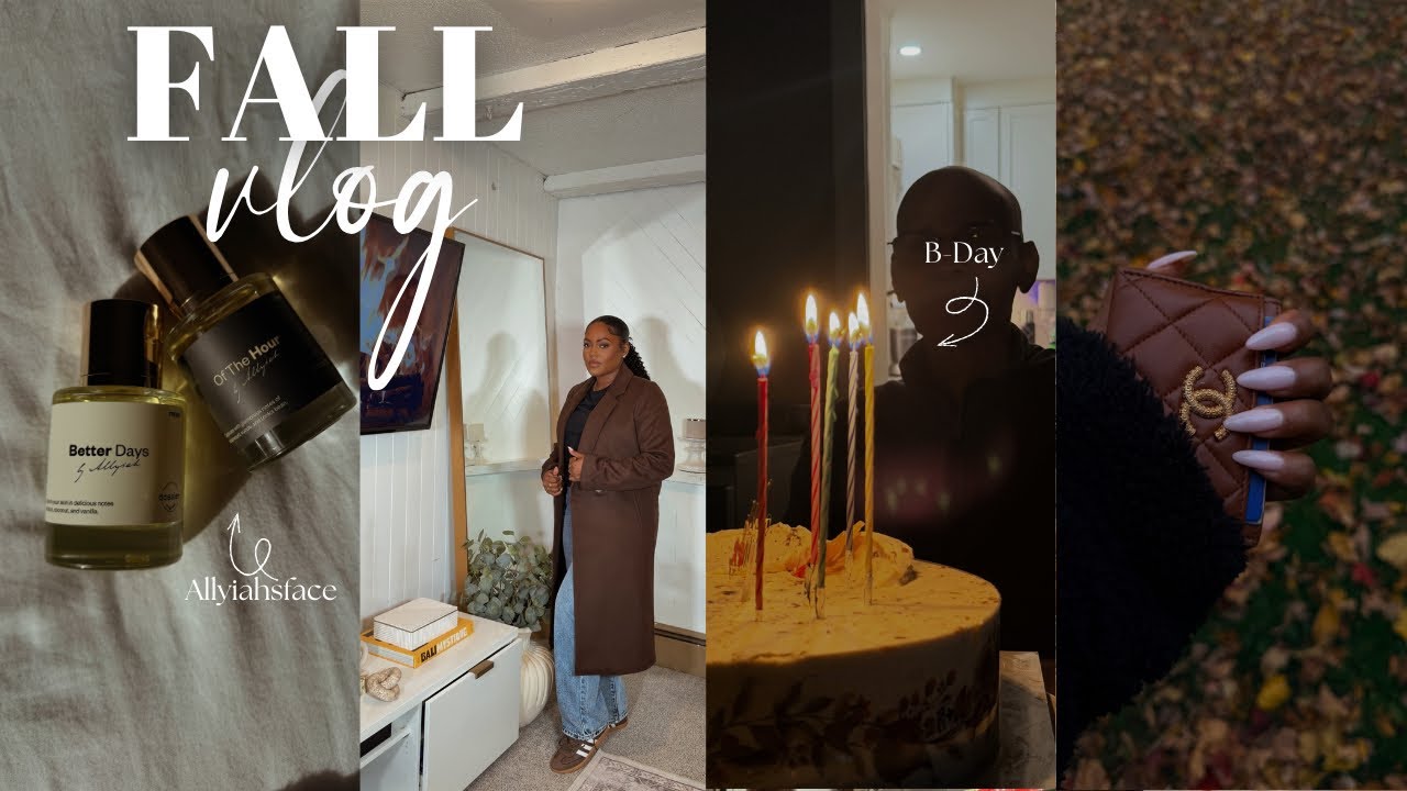 FALL VLOG 🍂| AllyiahsFace x Dossier Perfume, Quince Try On Haul, Sephora Sale + Budget Home Updates