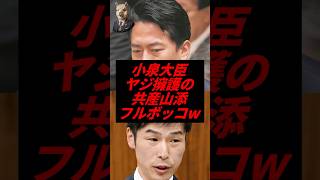 小泉大臣、ヤジ擁護の共産山添フルボッコw