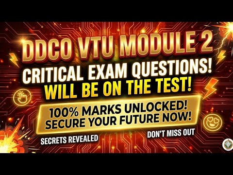DDCO BCS302 MODULE 2 IN ONE SHOT IMPORTANT QUESTIONS|3rd sem VTU DDCO |edu yodha |ddco vtu 3rd sem 
