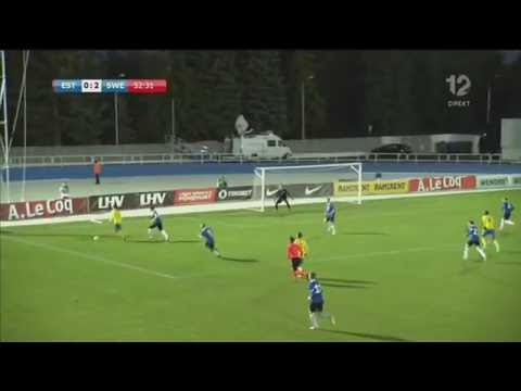 Asoro med första U21-målet - slår in 3-0 för Sverige på volley - TV4 Sport