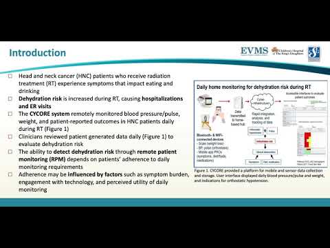 Thumbnail image of video presentation for Factors associated with patient adherence to remote monitoring during radiation treatment for head and neck cancer