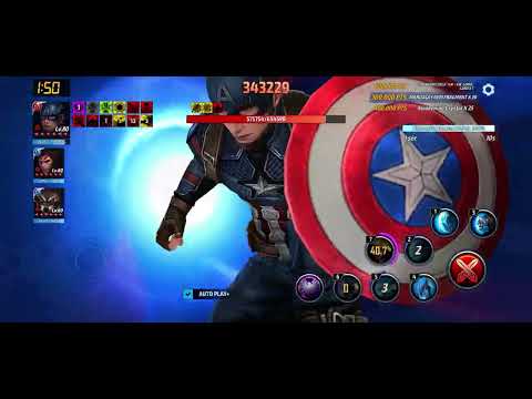 Marvel Future Fight - Alliance Battle (Frost Beast) (Extreme) - Captain America (Worthy) (Endgame)