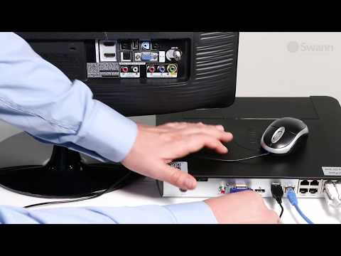 Swann NVR-8580 Security System Hardware Quick Start - how to connect all cables