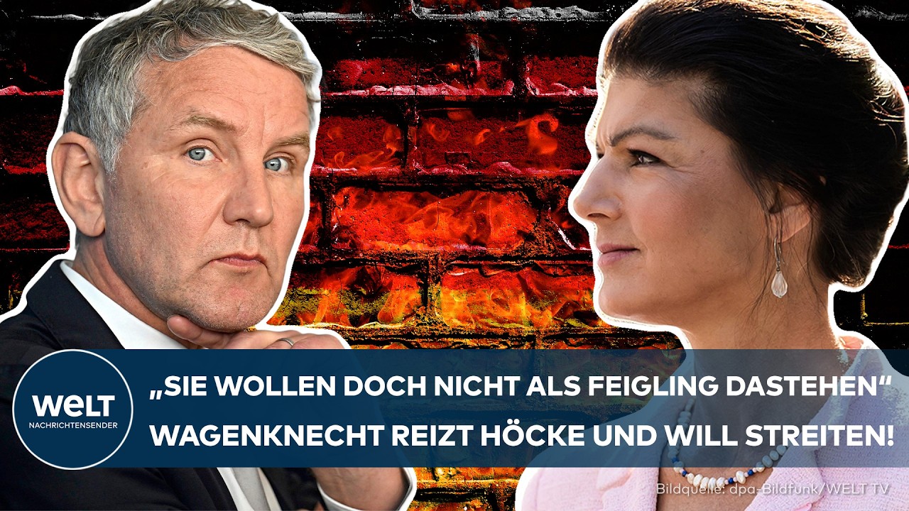 SAHRA WAGENKNECHT reizt BJÖRN HÖCKE: „Gerade Sie, der Sie so viel Wert auf Männlichkeit legt!“
