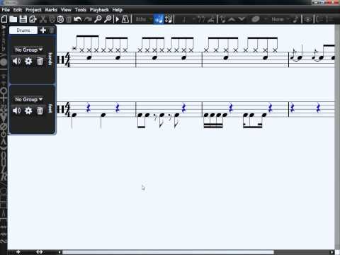 Micro-tutorial Playing your score back in Musink music composition software