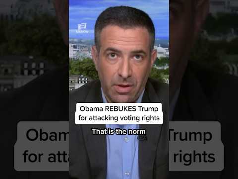 Obama REBUKES Trump for attacking voting rights
