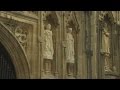 Queen And Duke Carved In Stone On Canterbury Cathedral
