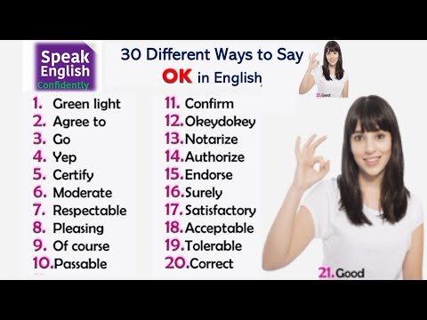 Improve Your Vocabulary | Stop Saying " Ok " | Different ways to say Ok | Common phrases & idioms