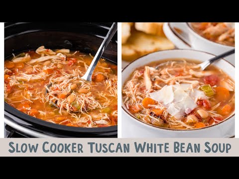 🍂Tuscan Chicken White Bean Soup (Just in time for Fall!)