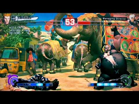 SSF4 AE:2012 ACE E I RI N (Guile) vs G 544 (Rufus)