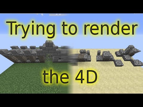 MINEgakure test #1 | Trying to render the fourth dimension in minecraft!!!