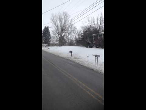 Significant ice storm in oakland md on 11-09-15, started as rain then to ice then froze overnight..