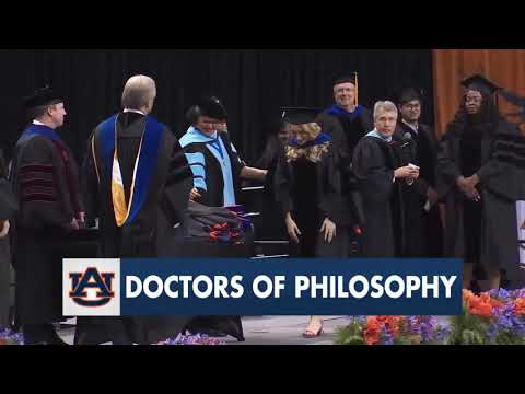 Auburn University PhD graduates - Graduation Fall 2019 10am