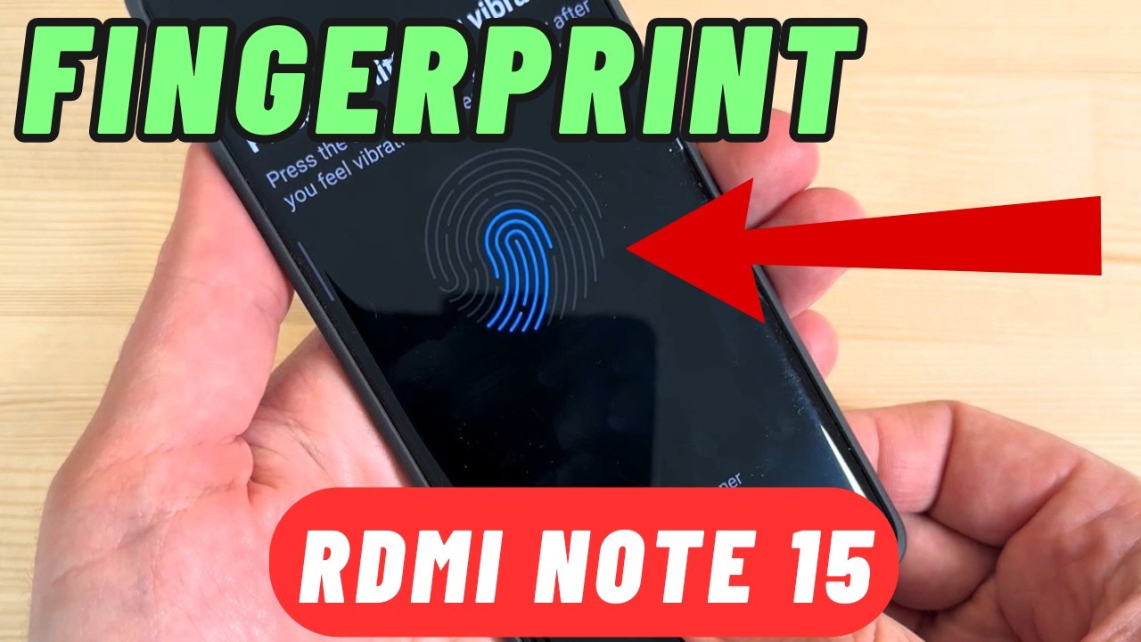 How to Add FINGERPRINT on Xiaomi Redmi Note 15 & 15 Pro