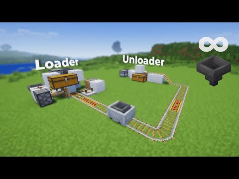 Item Transportation System - Loader & Unloader 1.17 | Minecraft Java