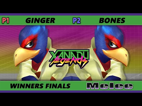 Xanadu Legends Winners Finals - Ginger (Falco) Vs. Bones (Falco) Smash Melee - SSBM