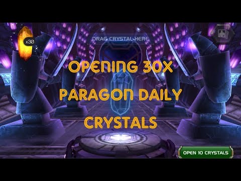 Opening 30x Daily Paragon Crystals...MCOC